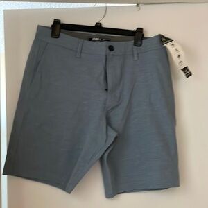 Mens O’Neill size 34 Reserve Light Check boardshorts. 19” above the knee lengths